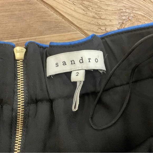 Sandro Strapless Black Mini Dress Paris Chic - Picture 5 of 6